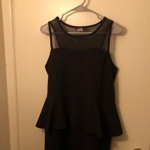 Black mini dress